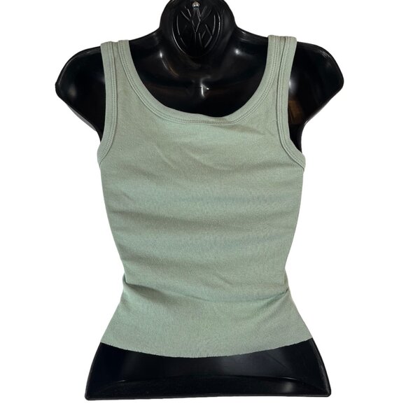 Volcom Tank Top Cut Off Beach Moon Multicolor Graphic Print Green Tank Top XS - Picture 4 of 7